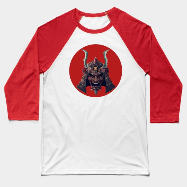 Samurai Mask Baseball T-Shirt by DOORS project